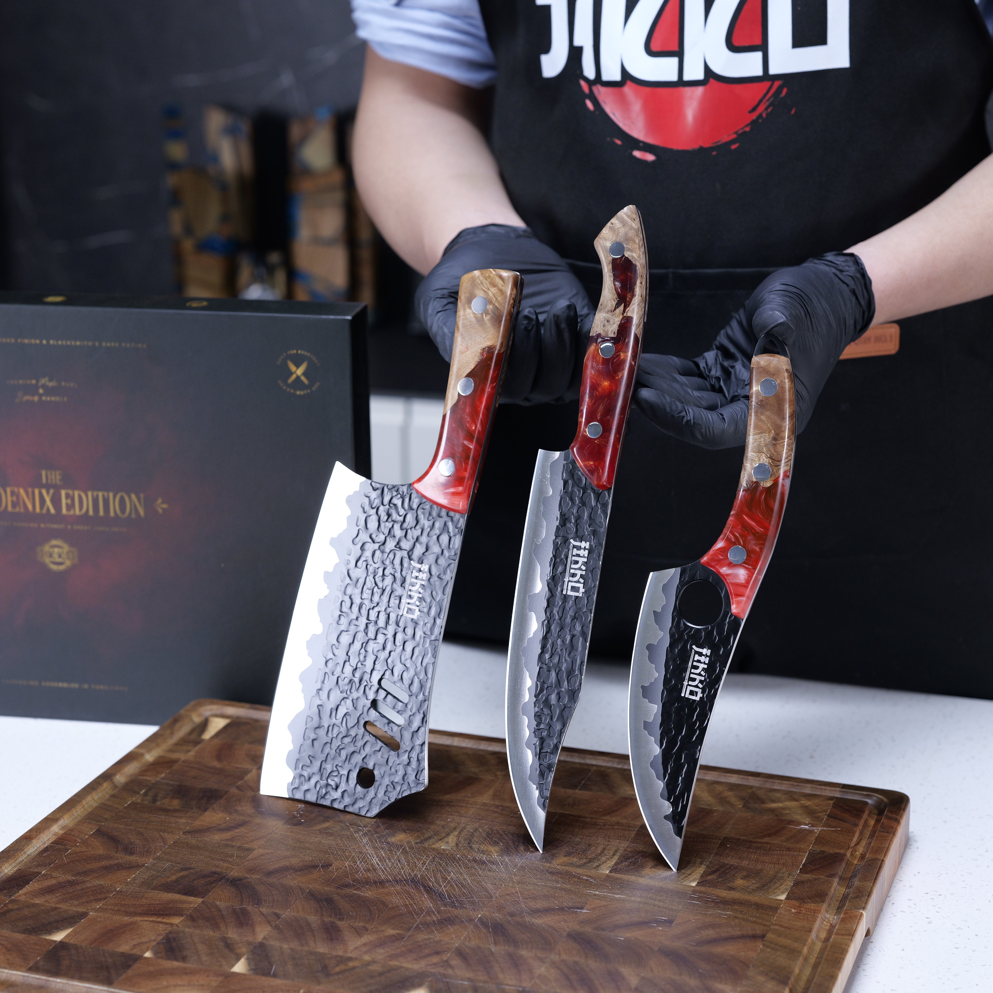 The Phoenix Edition by JIKKO® (3 Knives)