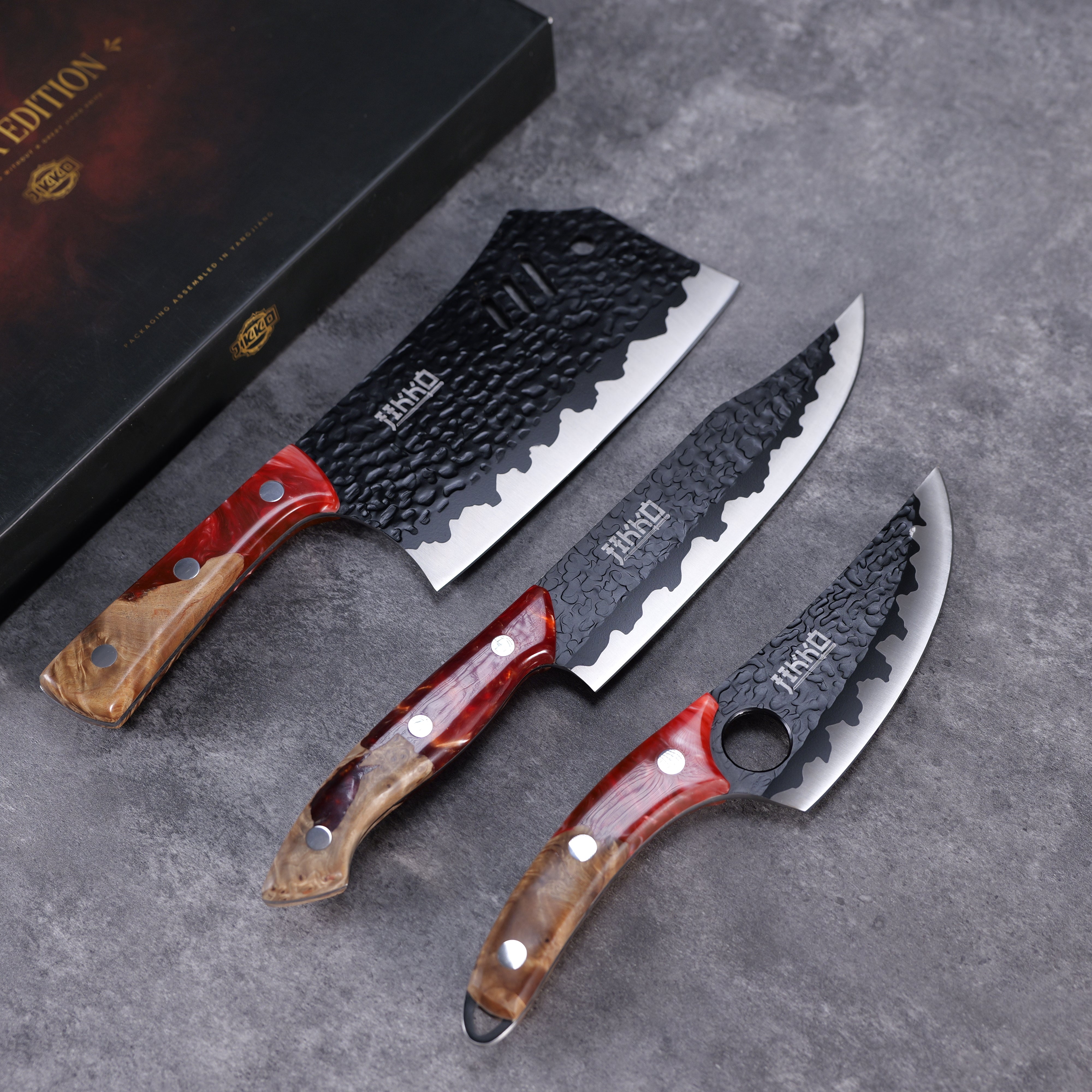 The Phoenix Edition by JIKKO® (3 Knives)