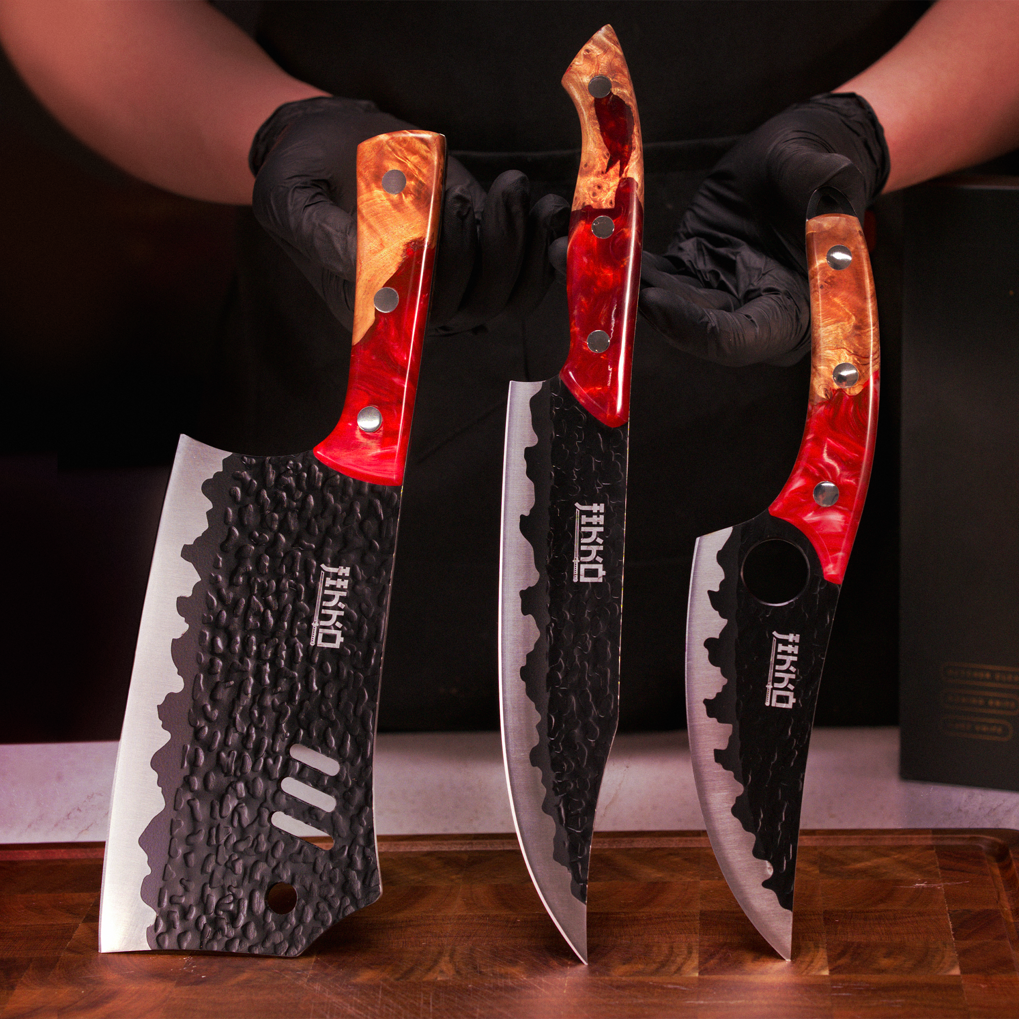 The Phoenix Edition by JIKKO® (3 Knives)
