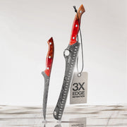 The SteelFang RED Edition – Brisket & Fillet Knife Set by JIKKO®