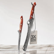 The SteelFang Rosewood Edition – Brisket & Fillet Knife Set by JIKKO®