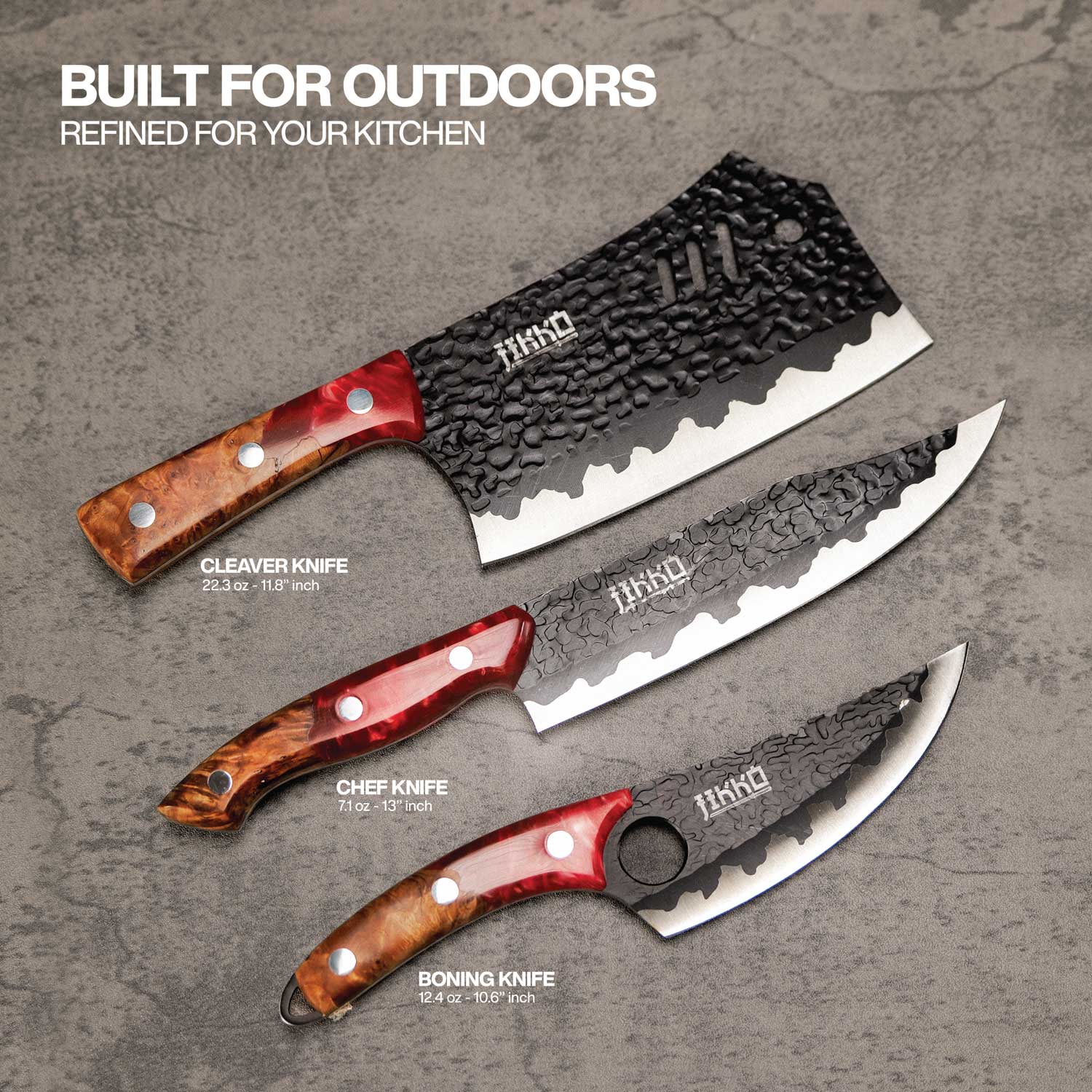 The Phoenix Edition by JIKKO® (3 Knives)