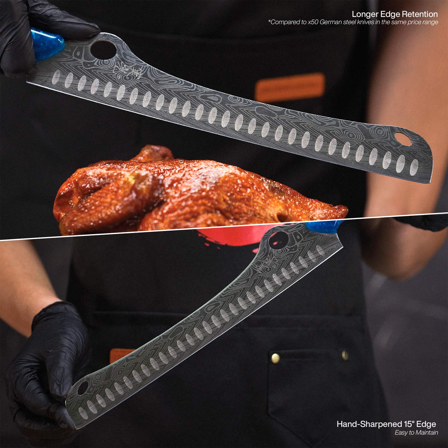 The SteelFang Blue Edition – Brisket Knife by JIKKO®