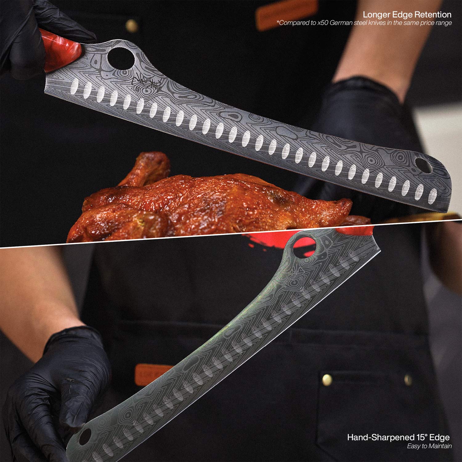 The SteelFang Red Edition  – Brisket Knife by JIKKO®