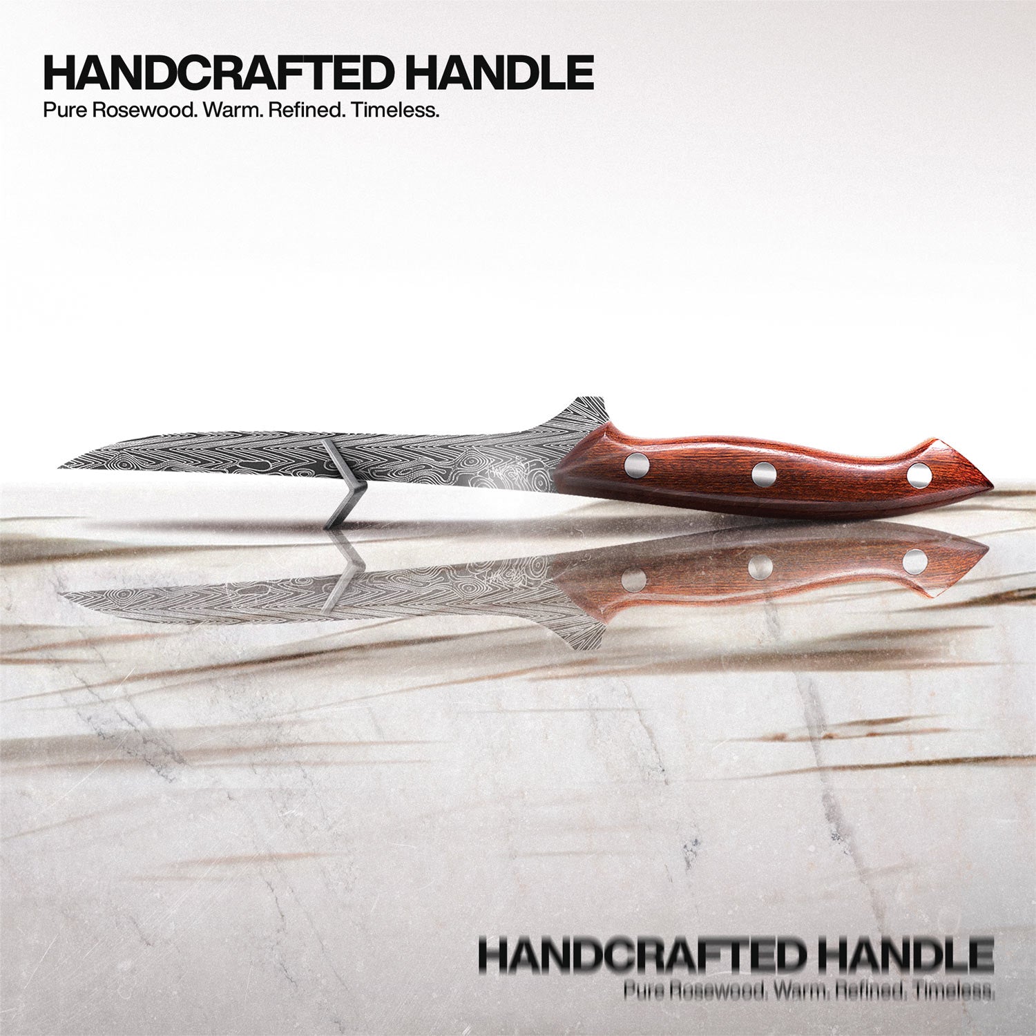 The SteelFang Rosewood Edition – Brisket & Fillet Knife Set by JIKKO®