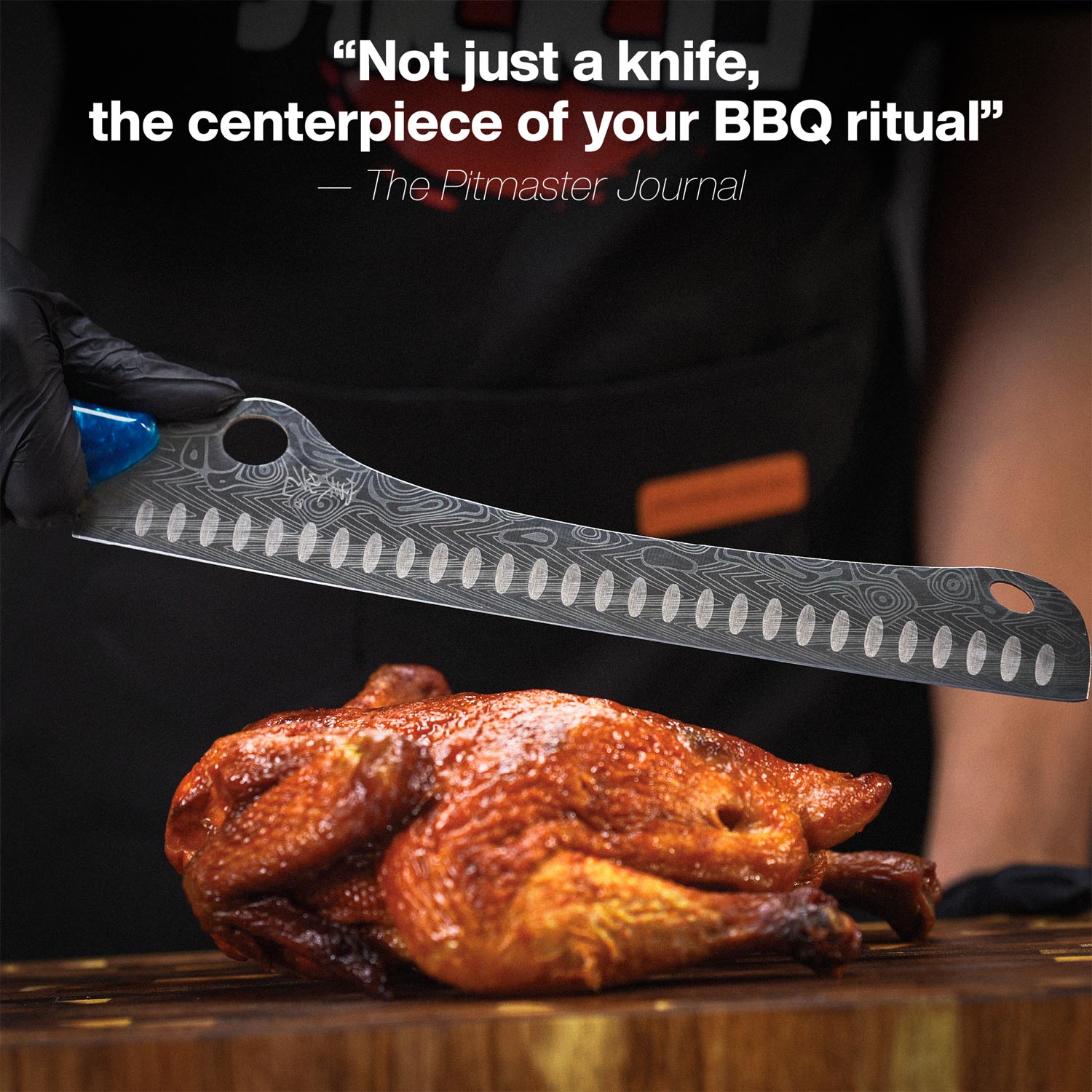 The SteelFang Blue Edition  – Brisket Knife by JIKKO®