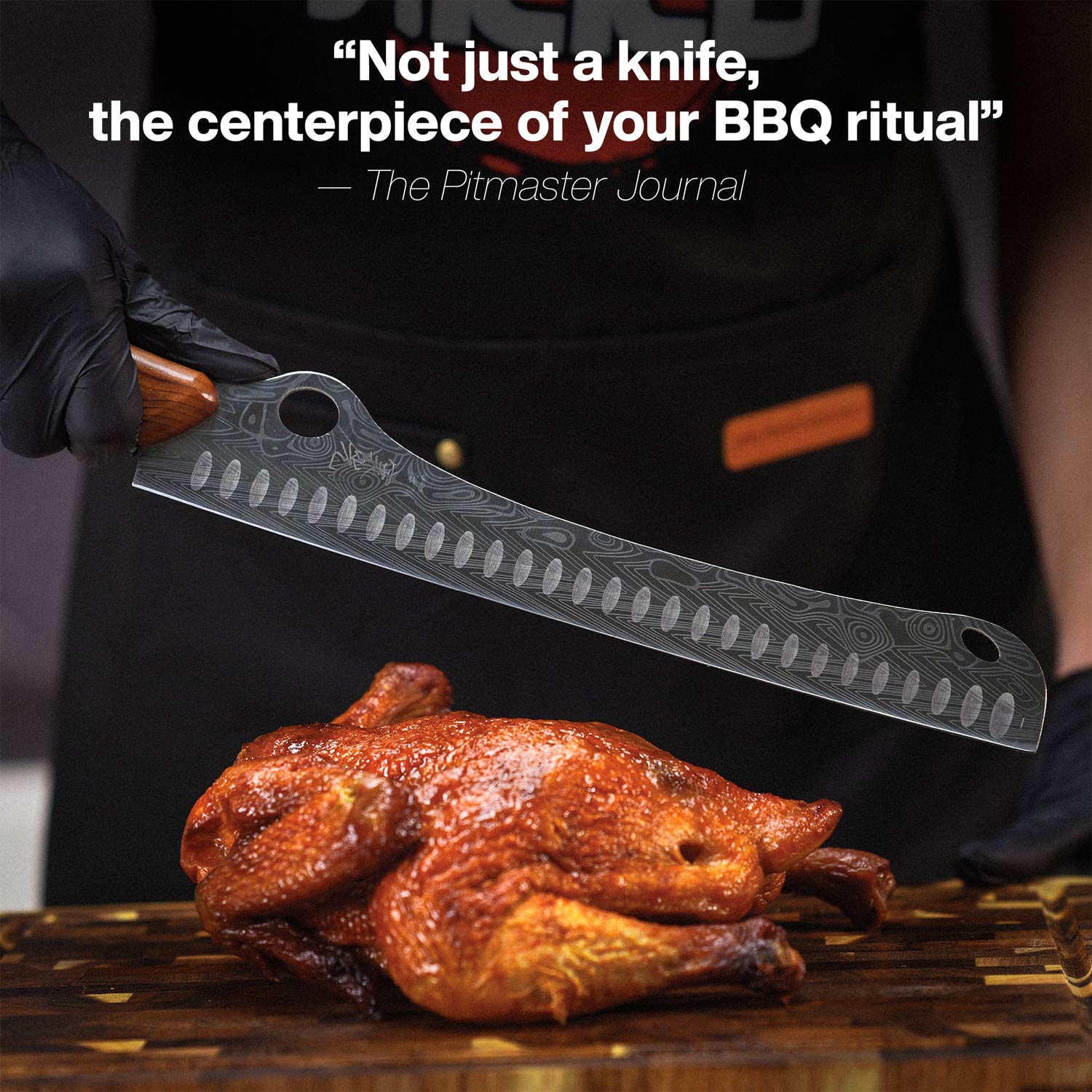 The SteelFang Rosewood Edition – Brisket Knife by JIKKO®
